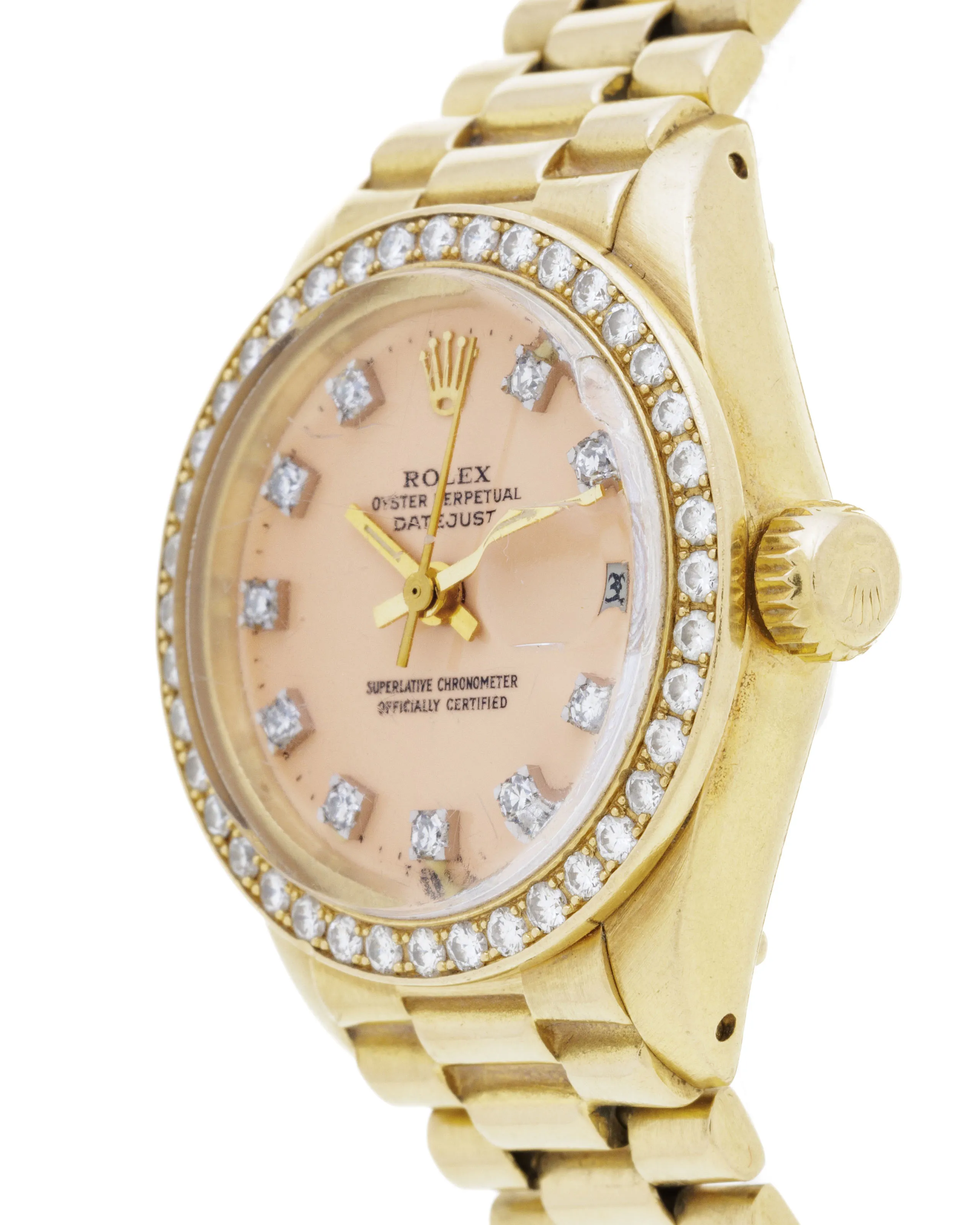 Rolex Datejust 6917/6900 26mm Yellow gold and Diamond Salmon 1