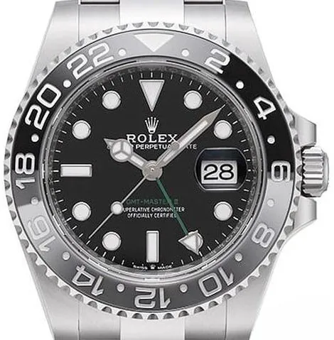 Rolex GMT-Master II 126710GRNR 40mm Stainless steel Black