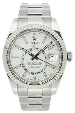 Rolex Sky-Dweller 326934-0001 42mm Stainless steel White