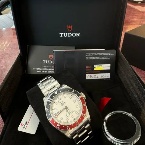 Tudor Black Bay GMT M79830RB-0010 41mm Stainless steel White