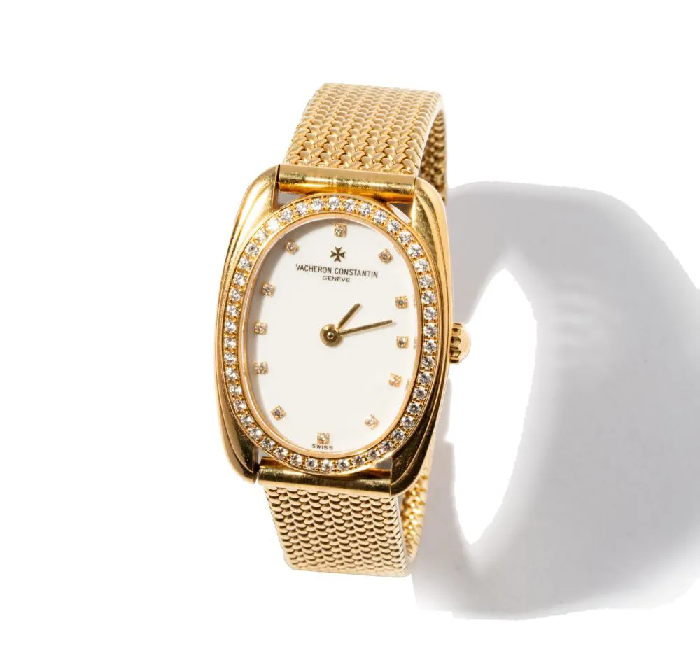 Vacheron Constantin 16mm Yellow gold and Diamond White 4