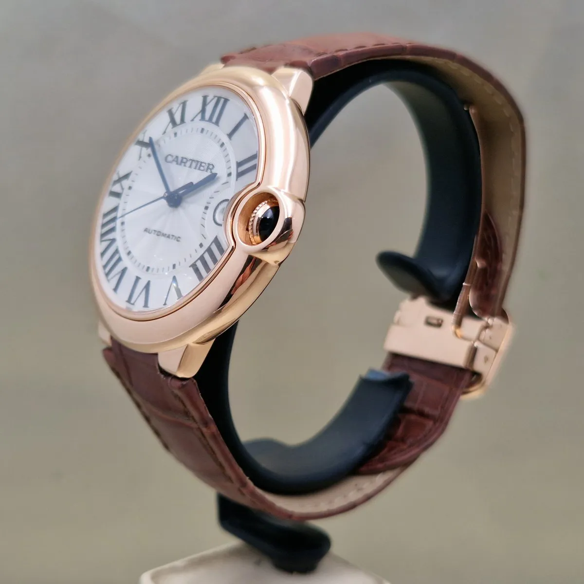 Cartier Ballon Bleu 2999 42mm ORO ROSA Silver 1