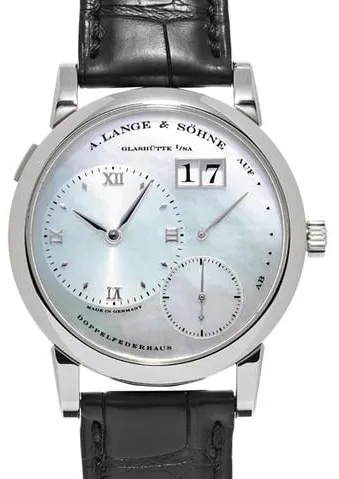 A. Lange & Söhne Lange 1 110.029 38.5mm White gold Mother-of-pearl