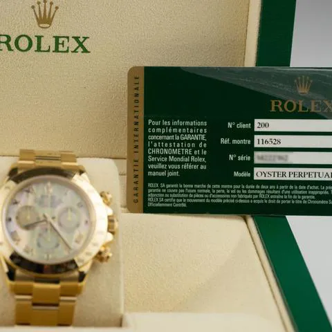 Rolex Daytona 116528 40mm Yellow gold Mother-of-pearl 14