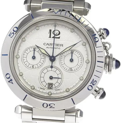 Cartier Pasha Seatimer w31030H3 38mm Stainless steel Silver