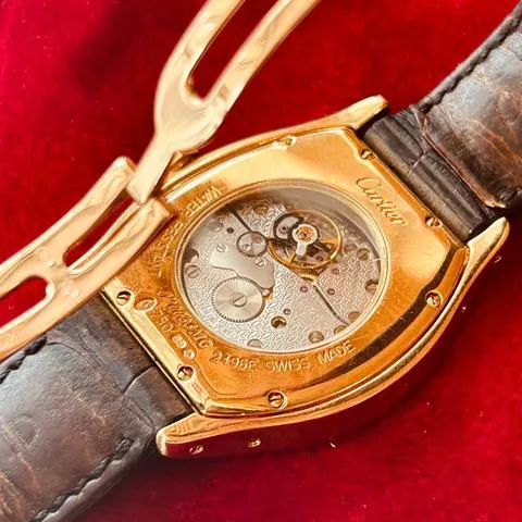 Cartier Tortue 2496E 34mm Yellow gold Guilloché 5