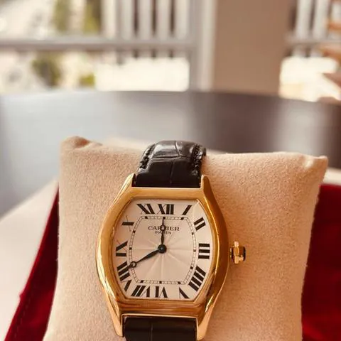 Cartier Tortue 2496E 34mm Yellow gold Guilloché 12