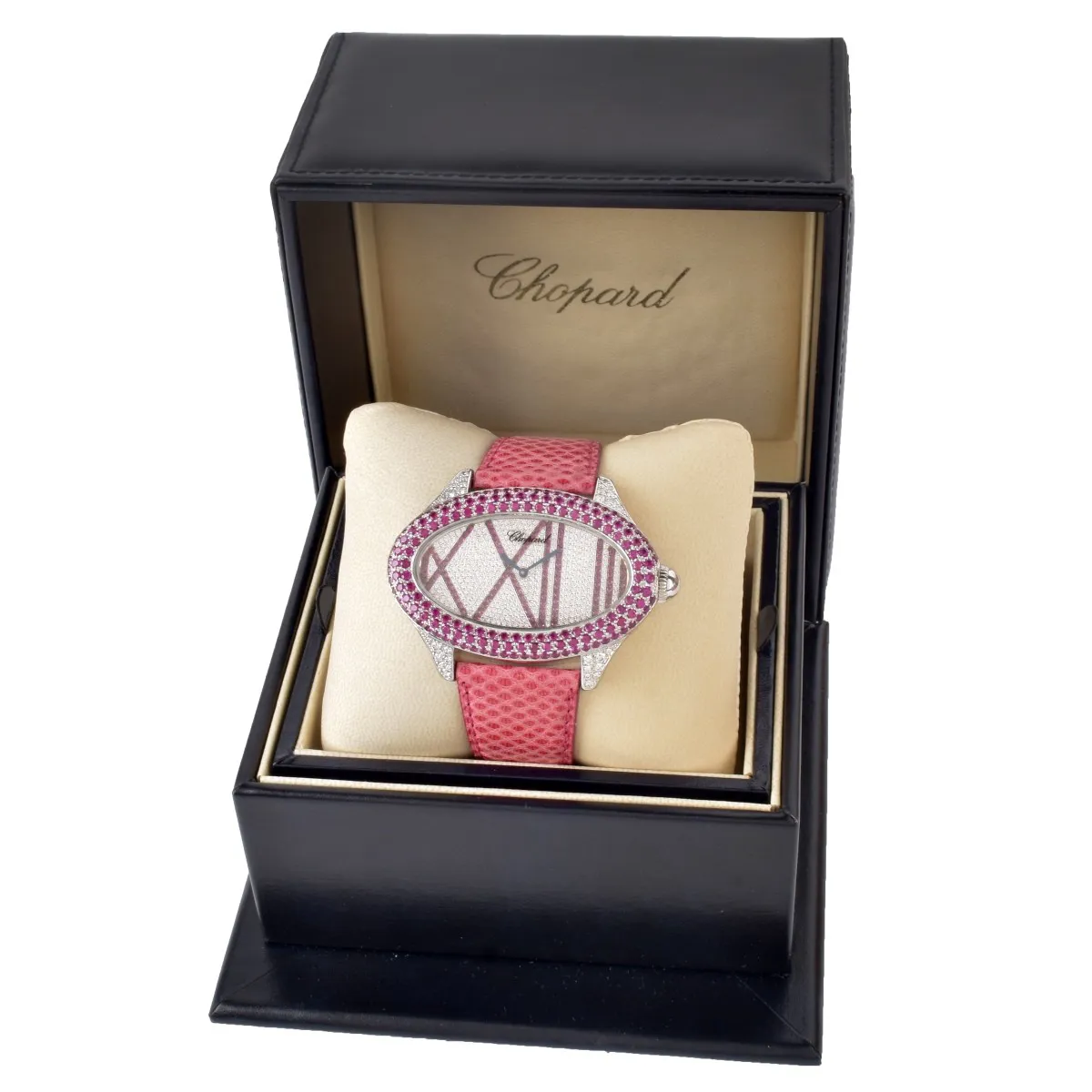 Chopard 52.5mm White Gold, Diamond and Ruby Diamond and Ruby-set 7