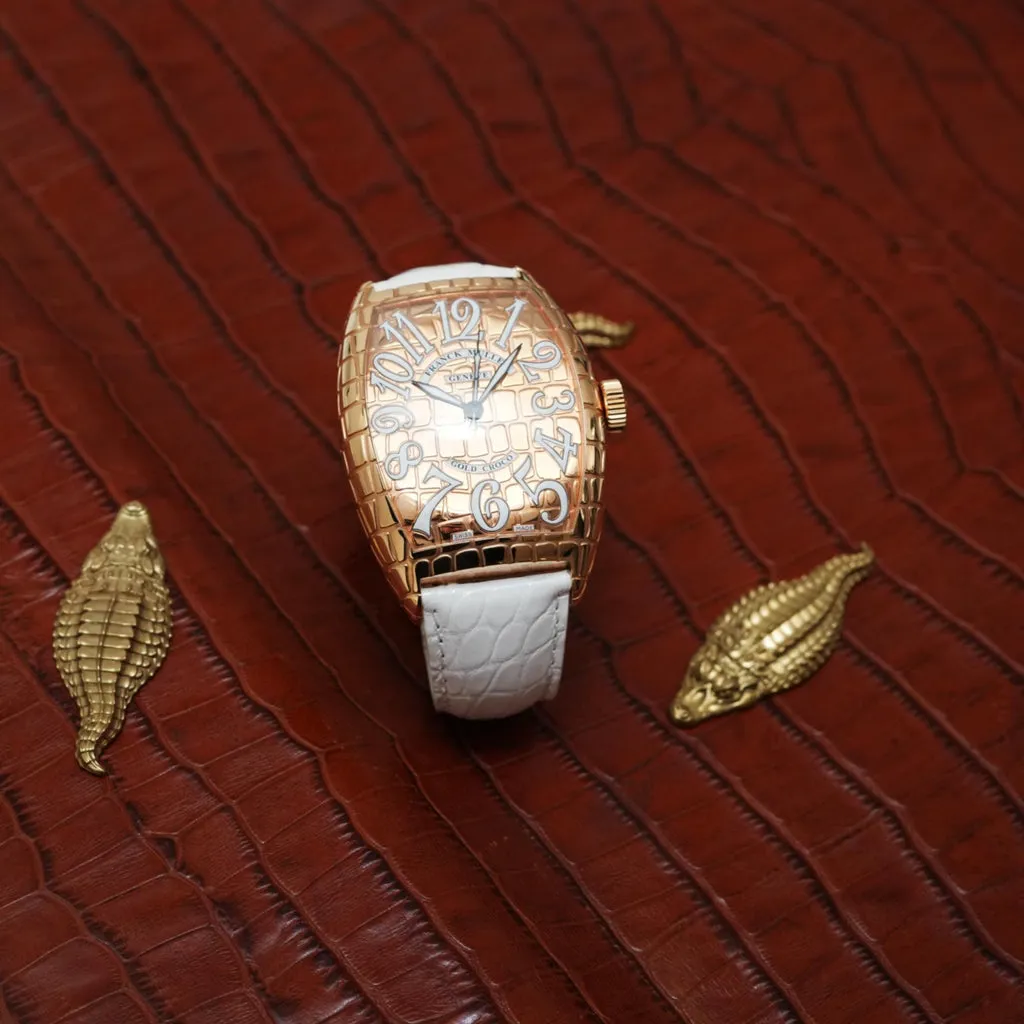 Franck Muller Gold Croco 9880SC 39.5mm Yellow gold Gold 5