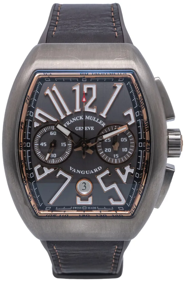 Franck Muller Vanguard V 45 CC DT TT BR 5 53.5mm Titanium Black