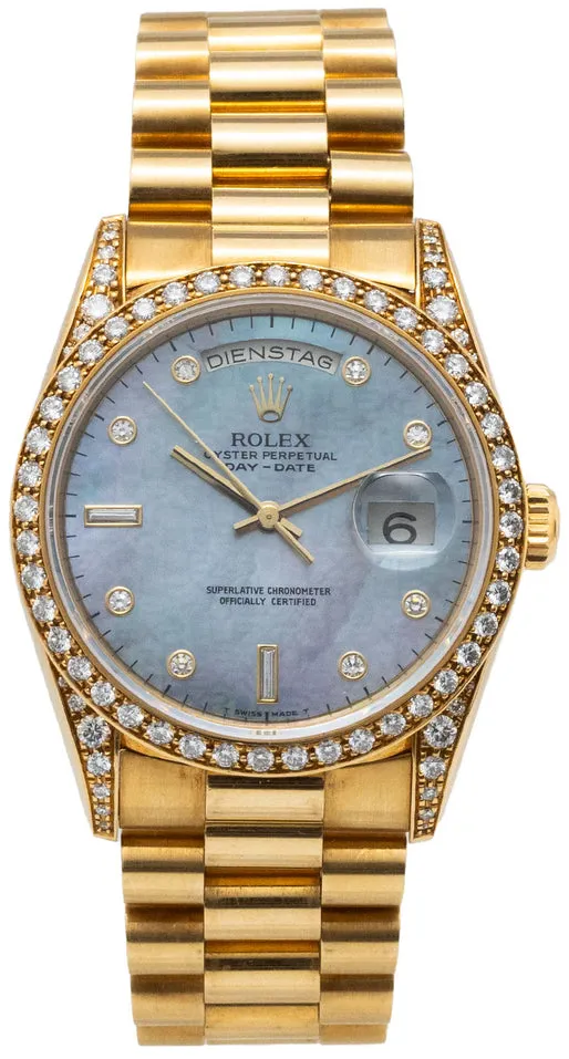 Rolex Day-Date 36 18388 36mm Yellow gold Multicolored (Aftermarket)