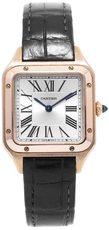 Cartier Santos Dumont WGSA0022 36mm Rose gold Silver