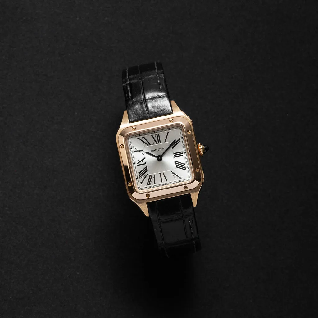 Cartier Santos Dumont WGSA0022 36mm Rose gold Silver 1