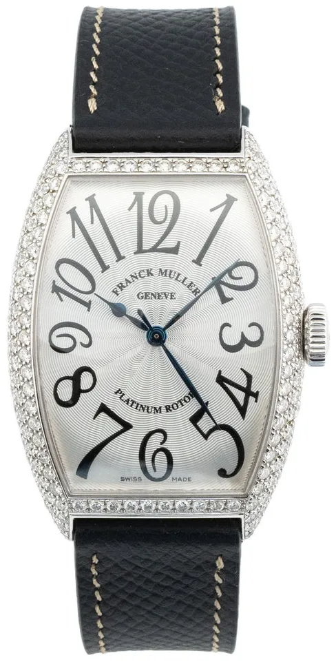 Franck Muller Cintree Curvex 5850 SC D 32mm White gold Silver