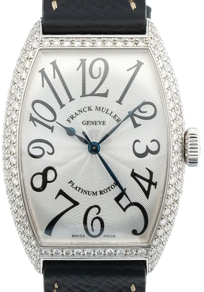 Franck Muller Cintree Curvex 5850 SC D 32mm White gold Silver 1