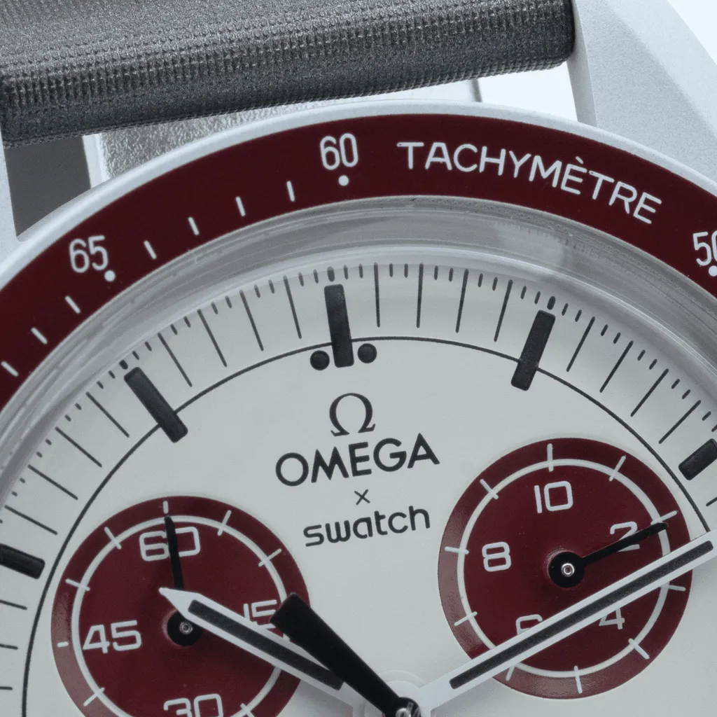 Omega Moonswatch SO33M101 42mm Bioceramic Blue and Red 2