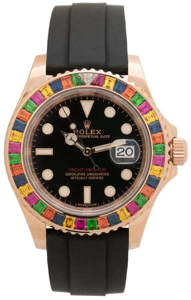 Rolex Yacht-Master 116695 SATS 40mm Rose gold Black