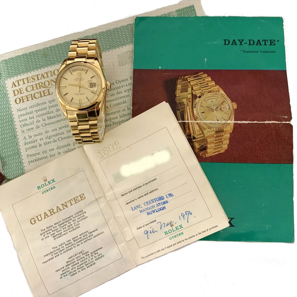 Rolex Day-Date 36 1802 36mm Yellow gold Gold 1