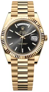 Rolex Day-Date 228238-0067 Yellow gold Black