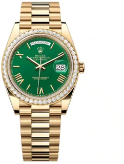 Rolex Day-Date 228348RBR-0040 Yellow gold Green