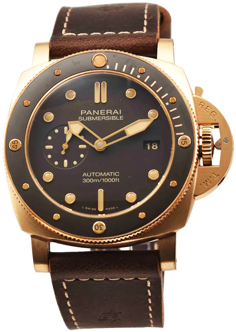 Panerai Submersible PAM 00968 47mm Bronze Brown