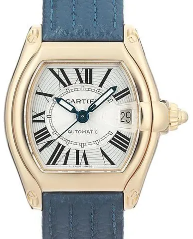 Cartier Roadster LM W62005V2 38mm Yellow gold Silver