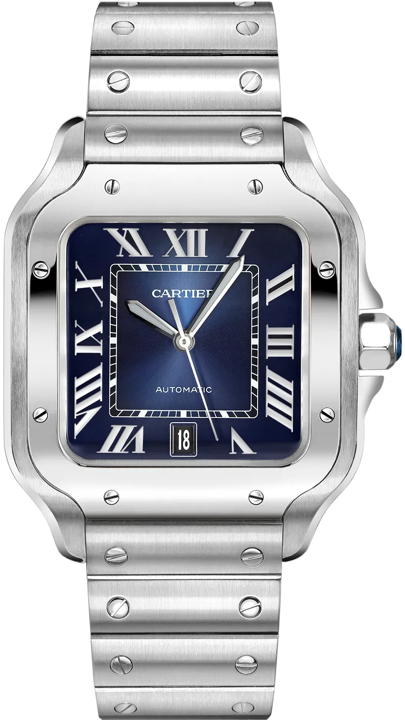 Cartier Santos WSSA0030 39mm Stainless steel Blue