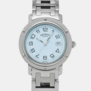 Hermès Clipper CL6.410 Stainless steel White