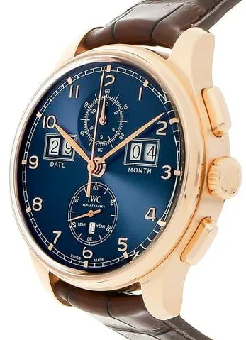 IWC Portugieser IW397204 45mm Rose gold Blue 1