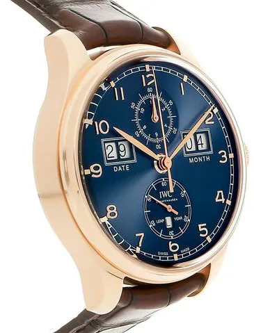 IWC Portugieser IW397204 45mm Rose gold Blue 2