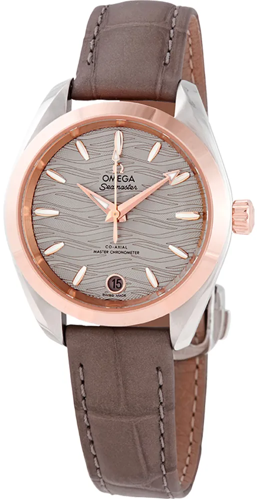 Omega Seamaster 220.23.34.20.06.001 34mm Yellow gold and stainless steel Gray