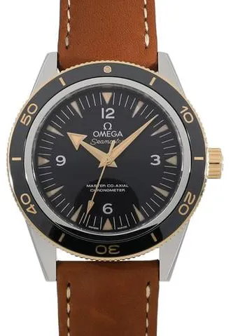 Omega Seamaster 300 233.22.41.21.01.001 41mm Yellow gold and Stainless steel Black