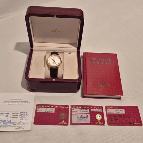 Omega Seamaster De Ville 136.020 30mm Yellow gold Silver