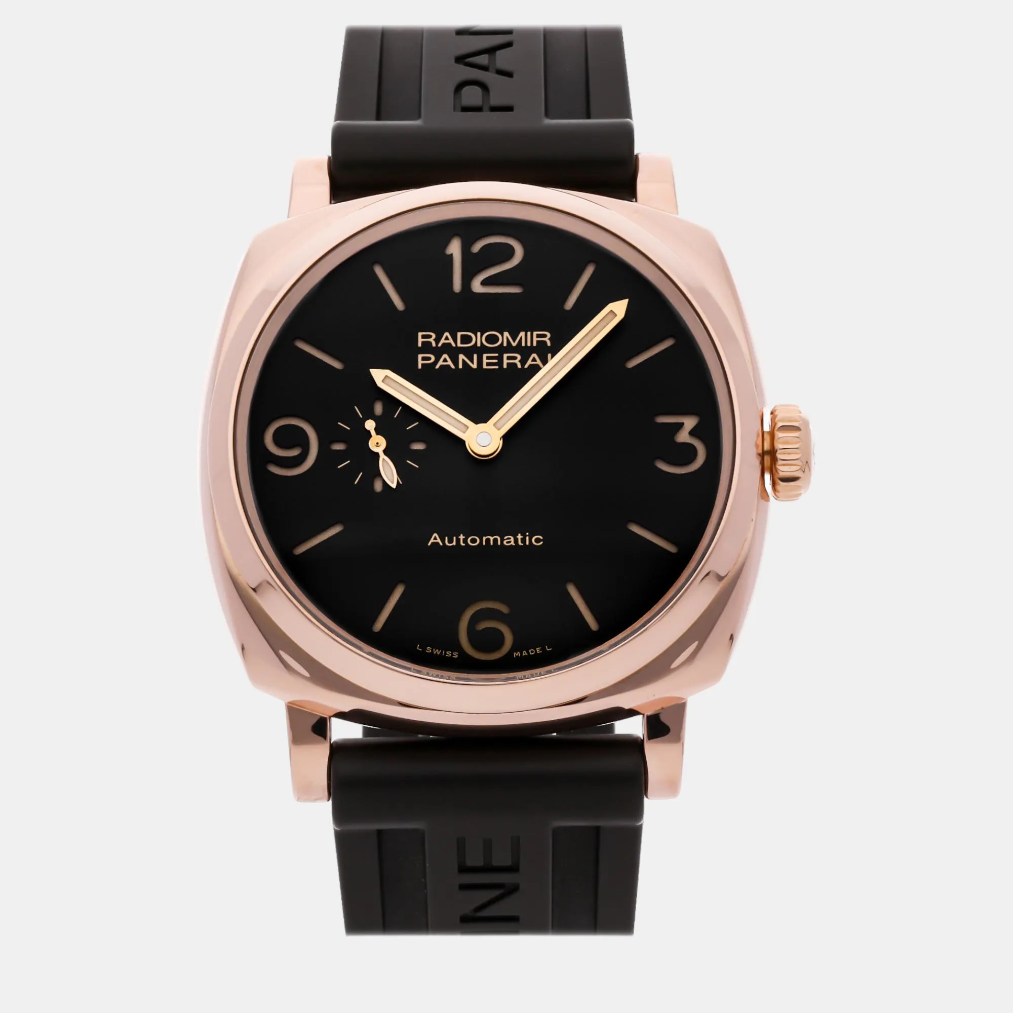 Panerai Radiomir 1940 PAM 00573 45mm Rose gold and 18k rose gold Brown