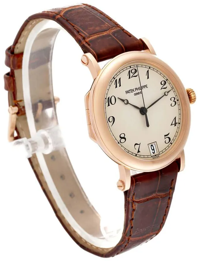 Patek Philippe Calatrava 5053R 35.5mm Rose gold Silver 2