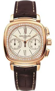 Patek Philippe Ladies First Chronograph 7071R 18k rose gold Silver and White