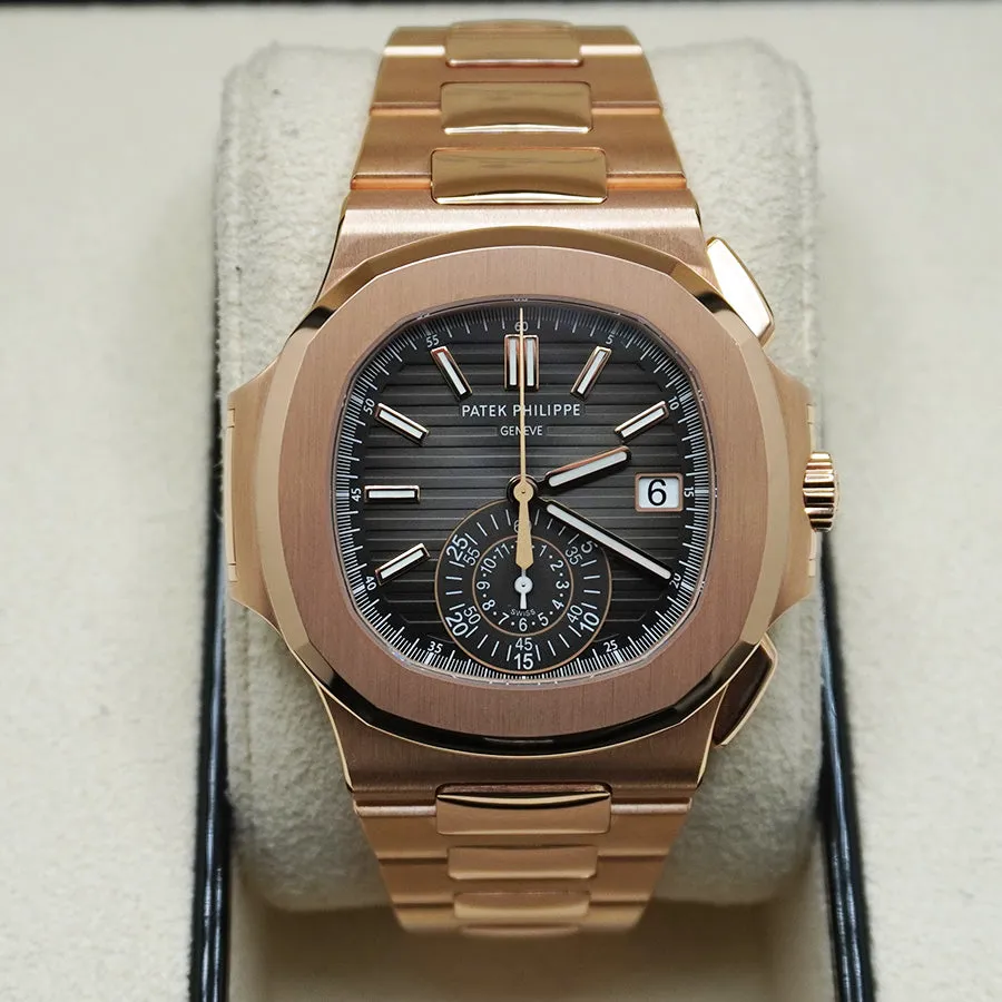 Patek Philippe Nautilus 5980/1R-001 40.5mm Rose gold Black