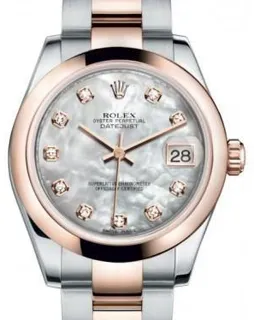 Rolex Datejust 31 178241 Rose gold and Stainless steel White