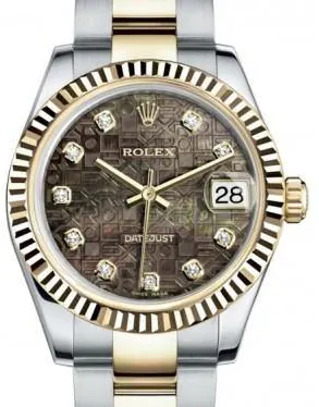 Rolex Datejust 31 178273 31mm Yellow gold and Stainless steel Black