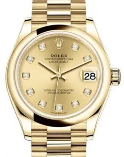 Rolex Datejust 31 278248 Yellow gold Champagne