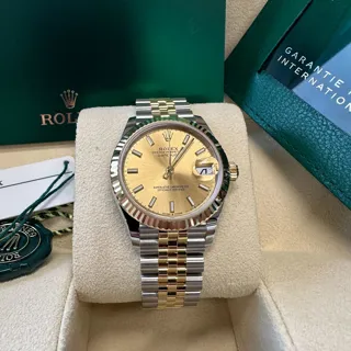 Rolex Datejust 31 278273-0014 Yellow gold and Stainless steel Champagne