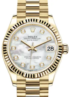 Rolex Datejust 31 278278 31mm Yellow gold White