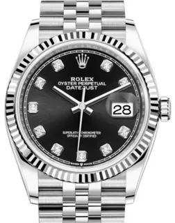 Rolex Datejust 36 126234 White gold and Stainless steel Black