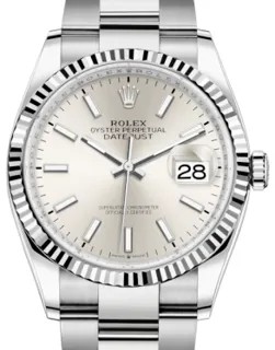 Rolex Datejust 36 126234 White gold and Stainless steel Silver