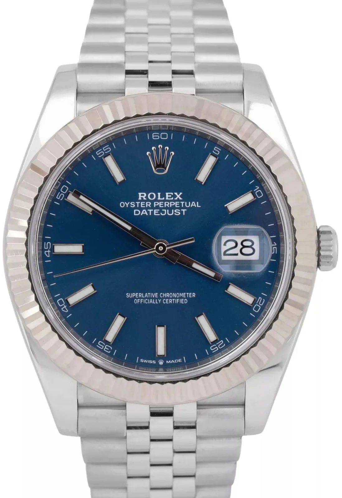 Rolex Datejust 41 126334-0002 41mm White gold and Oystersteel Blue