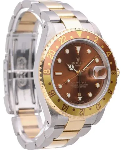 Rolex GMT-Master II 16713 40mm Yellow gold and Stainless steel Brown 4