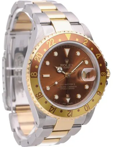 Rolex GMT-Master II 16713 40mm Yellow gold and Stainless steel Brown 5