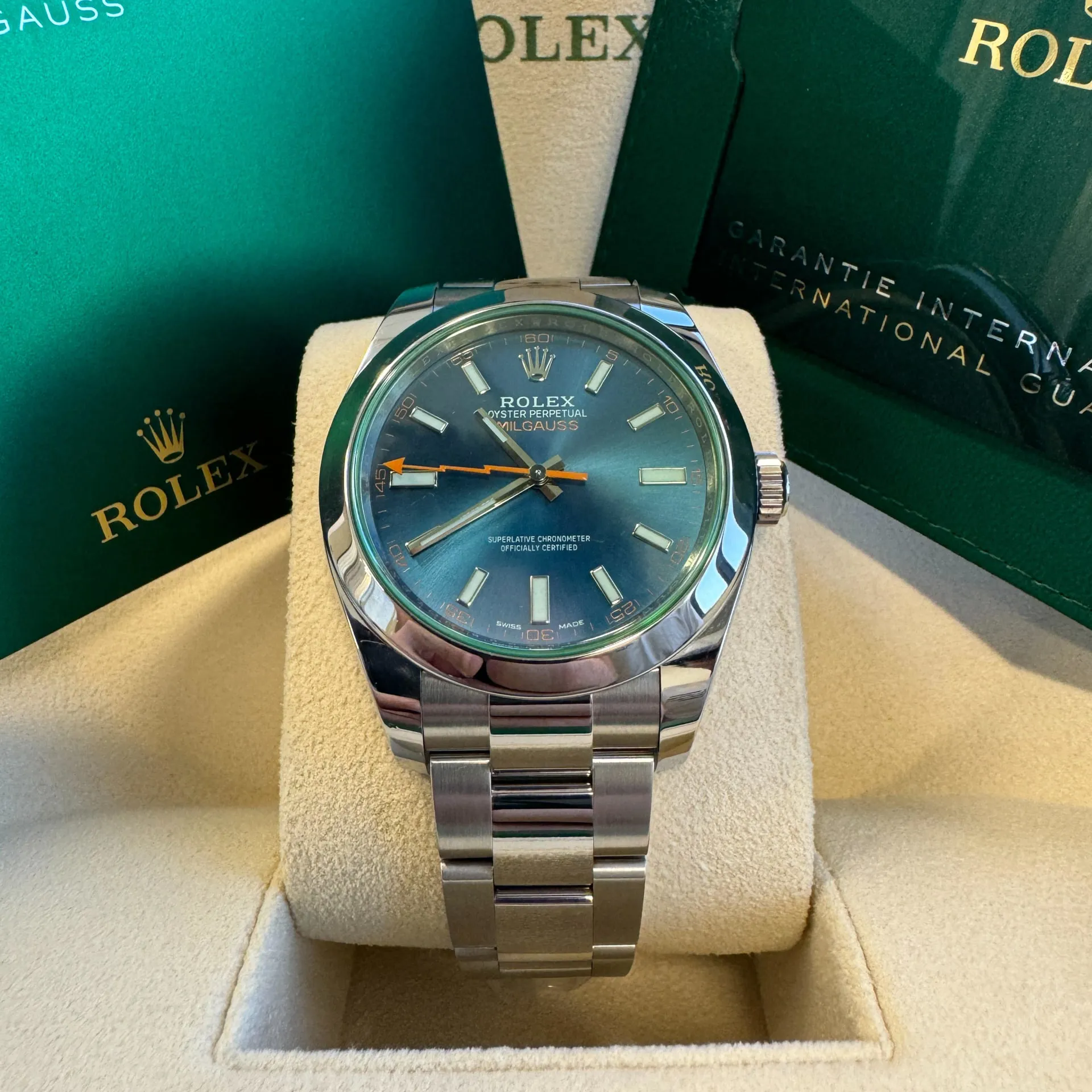 Rolex Milgauss 116400GV-0002 40mm Stainless steel Blue