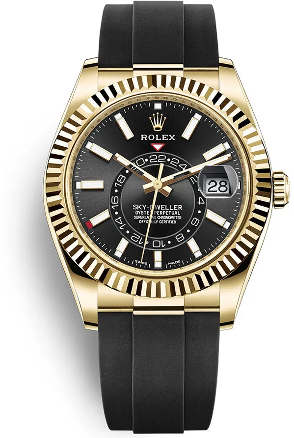 Rolex Sky-Dweller 326238 42mm Yellow gold Black