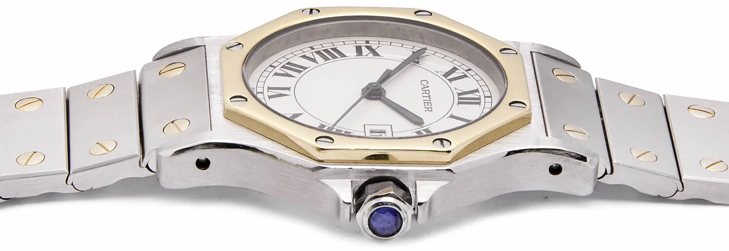 Cartier Santos Octagon 2966 30mm Acciaio e oro bianco 2